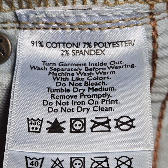 Eddie Bauer Womens Jeans Curvy Bootcut Womens 4 Classic Medium Washed Stretch - Picture 8 of 8